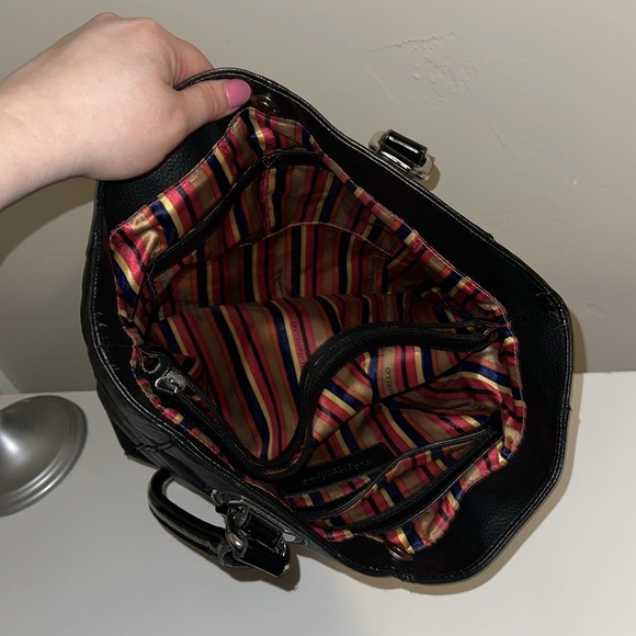 Tignanello Black Leather Large Tote EUC - Picture 8 of 11